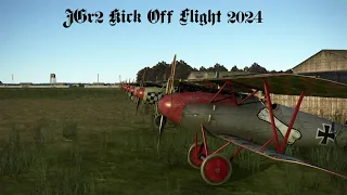JGr2 Kick Off Flight 2024 (action from IL2's Flying Circus)