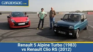 Renault 5 Alpine Turbo (1983) vs Renault Clio RS (2012)