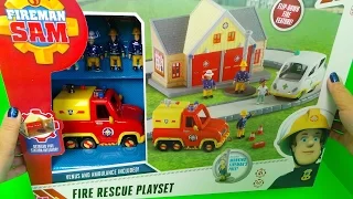 Feuerwehrmann Fireman Sam Fire Latest Rescue Playset Unboxing with Fire Engine and Ambulance