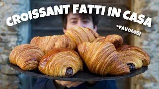 COME FARE IN CASA DEI CROISSANT STRAORDINARI, meglio di quelli del bar - ricetta perfetta | DZ