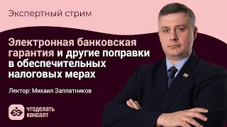 Электронная банковская гарантия и другие поправки в обеспечительных налоговых мерах