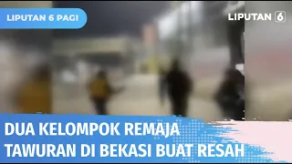 Tawuran Dua Kelompok Remaja di Bekasi Buat Warga Resah | Liputan 6