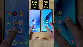 Poco X5 Pro 5G vs Poco X3 Pro Speed Test Comparison | #shorts