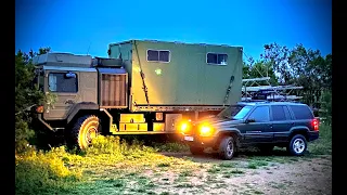 RENEGADE wing mounting, TARRAGON cowling reconstruction, Sergio's Hangar next to MAN HX60 camper!