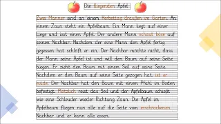 Bildergeschichte Lernvideo Klasse 2