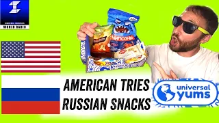 American Tries Russian Snacks | Universal Yums