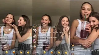 Kenzie and Maddie singing on livestream 2/3/18