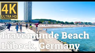 The mesmerizing Travemünde Beach 🏝️ | Lübeck, Germany 🇩🇪 | 4K UHD 60fps | Walking Tour