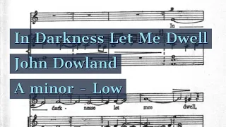 In Darkness Let Me Dwell Piano Accompaniment Dowland Lute Song Karaoke