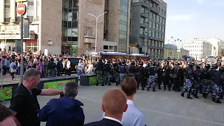 "Он нам не Царь" Москва Разгон митинга 5 мая!!!