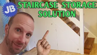 How to Convert an Open Staircase into a Modern Storage Solution