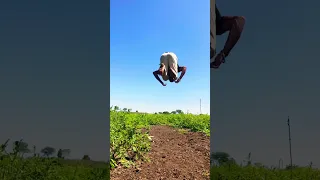 Round Off Backflip Height 🇮🇳Backflip Height 😱Nitin Justin #short #backflip #village #reels