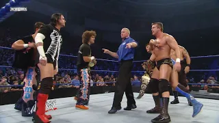 CM Punk, Primo & Carlito vs Ted Dibiase, Cody Rhodes & Manu: WWE SmackDown October 3, 2008 HD