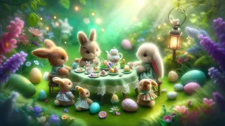 Adorable Easter Bunny Rabbits  -  Relaxing Calming Music Background Playlist to Work Study or Relax