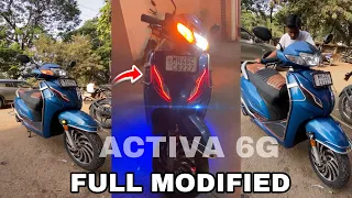 BEST MODIFIED 🏍️HONDA ACTIVA 6G Full sarvice // बेस्ट मोडिफाइड एक्टिवा ६जी फुल सर्विस ​⁠