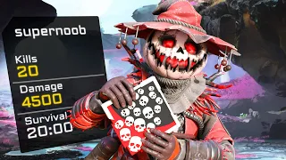 SOLO BLOODHOUND 20 KILLS & 4500 DAMAGE WAS INSANE (Apex Legends Gameplay)