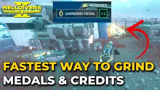 How To Farm Medals & Credits FAST as a SOLO Player - Helldivers 2