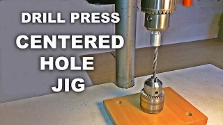 Drill Press Centering Jig For Round Objects