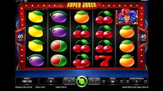Super Joker 40 -  gameplay výherního automatu