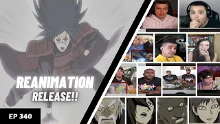 Madara Uchiha Releases Reanimation | Reaction Mashup | Naruto Shippuden Episode 340