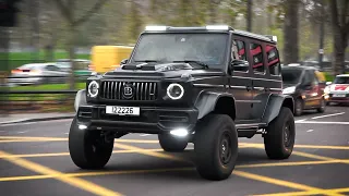 2020 Mercedes-AMG G63 Brabus G700 4x4 - Brutal acceleration sounds in London!!!