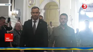 ⚡️Зеленський та президент Польщі Дуда провели неанонсовану зустріч в Луцьку