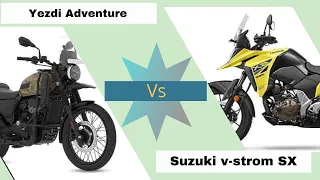 2022 💪yezdi Adventure vs 🔥Suzuki v-strom SX  price mileage top speed #yezdi #rkbikecompare #suzuki