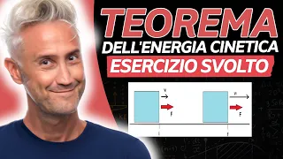 TEOREMA dell ENERGIA CINETICA  Esercizio Svolto - La Fisica Che Ci Piace