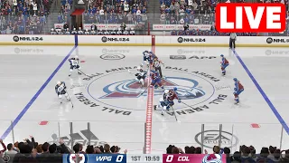 NHL LIVE🔴 Winnipeg Jets vs Colorado Avalanche | Game 3 - 26th April 2024 | NHL Full Match - NHL 24