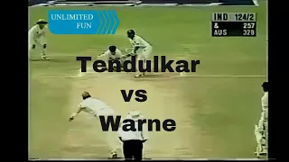 Classic battle Shane Warne vs Sachin Tendulkar |Tendulkar takes a TEST of WARNE| Great Rivalry