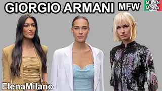 Armani Milan Fashion Week 2024 MFW  🇮🇹 #italy #milan #mfw