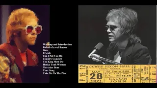 Elton John Hixon Hall Tampa 5 28 71