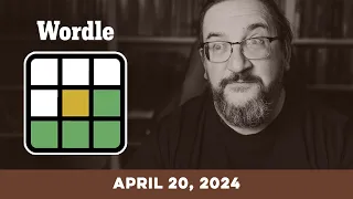Doug plays today's Wordle Puzzle Game for 04/20/2024