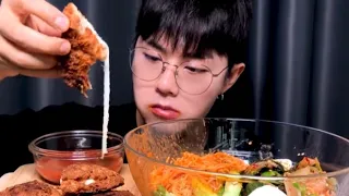 ENG SUB) -"ASMR MUKBANG"  Spicy noodles, Cheese pork cutlet | Seyoung Soo EATING SOUND Mukbang