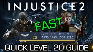 Injustice 2 - Level 20 Character in 30 Minutes! (Boosting Method) - Master of All Trades Achievement