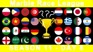 Marble Race League Season 11 DAY 8 Marble Race in Algodoo