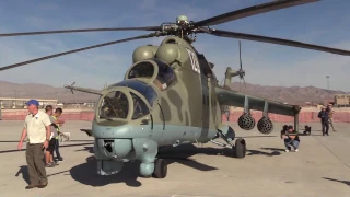 Russian Mil Mi-24 HIND at Aviation Nation 2016. 360 Walk Around.