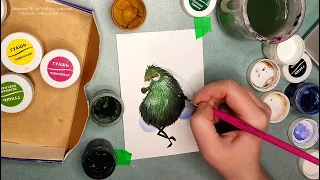 How to draw a fly easy learn drawing step by step, gouache 🔥Прикольный лёгкий рисунок мухи гуашью