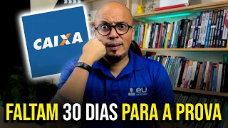 🔥FALTAM 30 DIAS PARA A PROVA CONCURSO CAIXA 2024