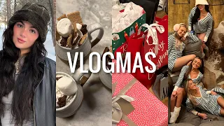 VLOGMAS DAY 14: white elephant gift exchange with the girls + hanging out at the cabin 🎁