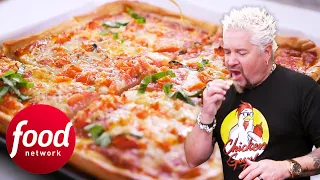 "Dynamite Pie!" Guy Fieri IMPRESSED with This Pizza Pie! | Diners, Drive-Ins & Dives