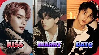 KISS,MARRY & DATE K-POP || Male Idol Edition (HARD VERSION) | KPOP GAME ❤️