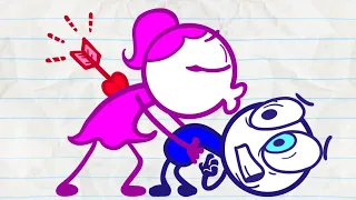 "Chival-Reject" Pencilmate and Pencilmiss Valentine's Is Coming! | Pencilmation Cartoons!