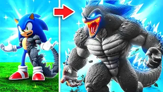 From Sonic To GODZILLA SONIC In GTA 5!