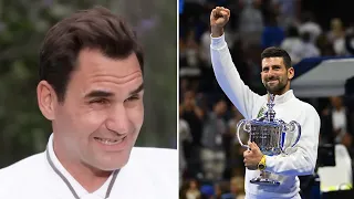 Roger Federer REACTS to Novak Djokovic Winning US Open 2023