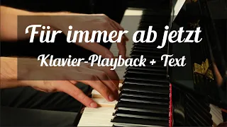 Für immer ab jetzt - Johannes Oerding [Klavier-Playback + Songtext] Karaoke