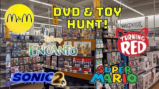Turning Red DVD & Toy Hunt! Encanto, Sonic the Hedgehog 2 & Super Mario finds!