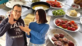 МУЖ ГОТОВИТ ТУРЕЦКИЙ ЗАВТРАК. ЭТО НЕРЕАЛЬНО ВКУСНО! ТОП 5 БЛЮД НА ТУРЕЦКОМ СТОЛЕ