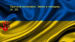 Причина остановки  Закон о полиции, ст  35