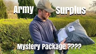 ARMY SURPLUS Mystery box/package - Box opening